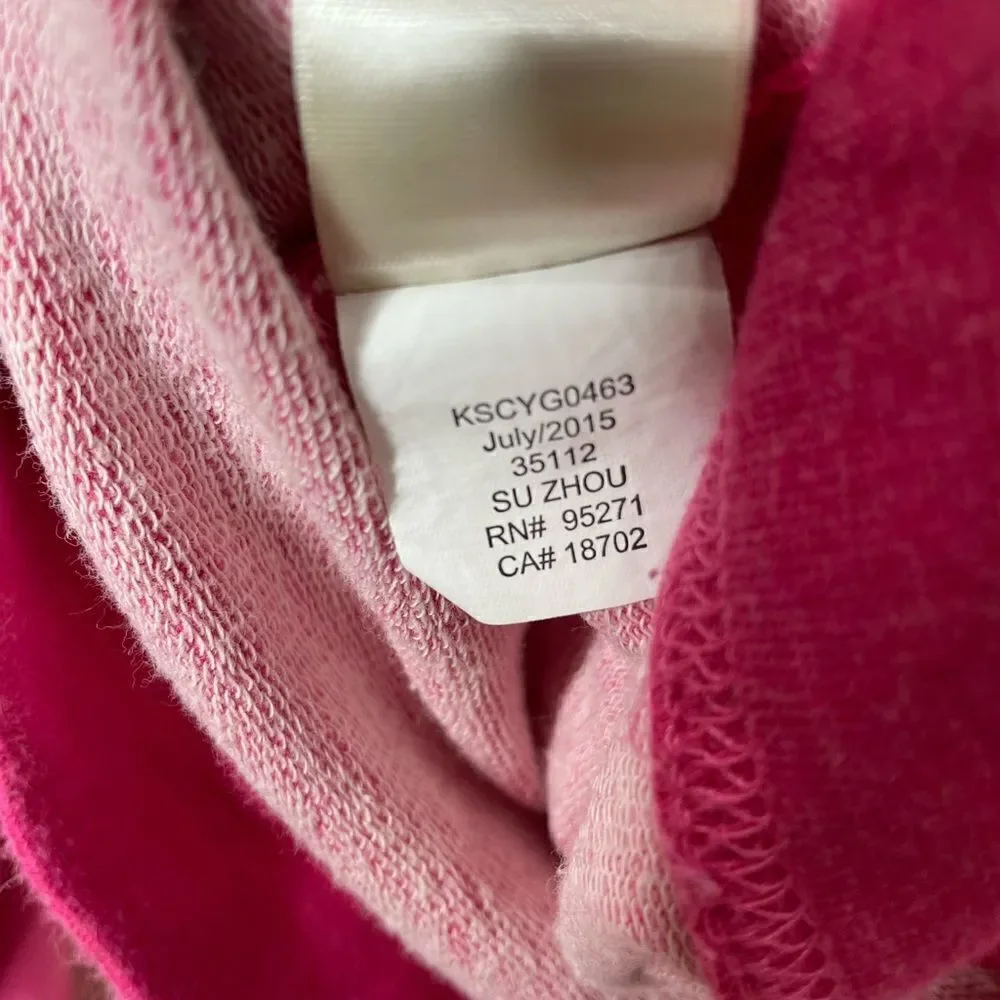Kate Spade Girls Rhinestone Embellished Collar Pink Sweater